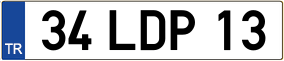 Trailer License Plate